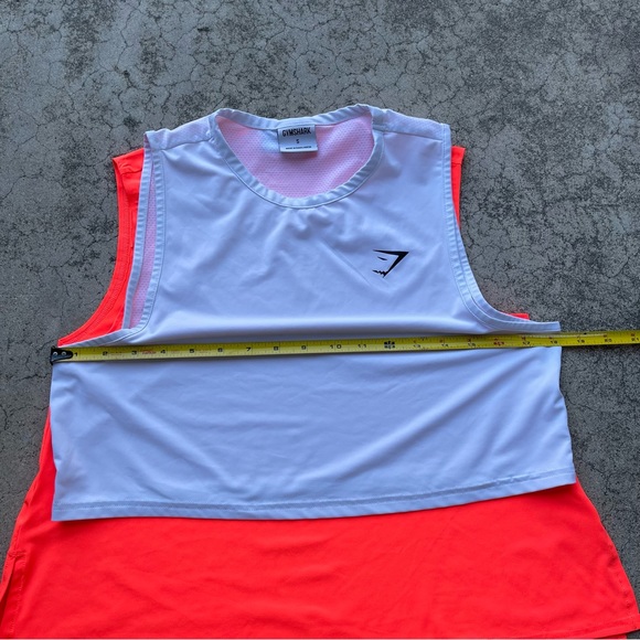 Gymshark Workout Crop Tank Top Womens Size small lot of 2 activewear gym - Picture 3 of 7